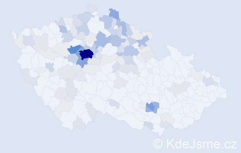 Příjmení: 'Stříbrný', počet výskytů 467 v celé ČR