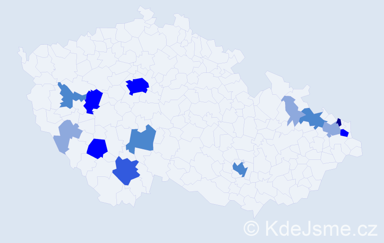 Příjmení: 'Maroš', počet výskytů 35 v celé ČR