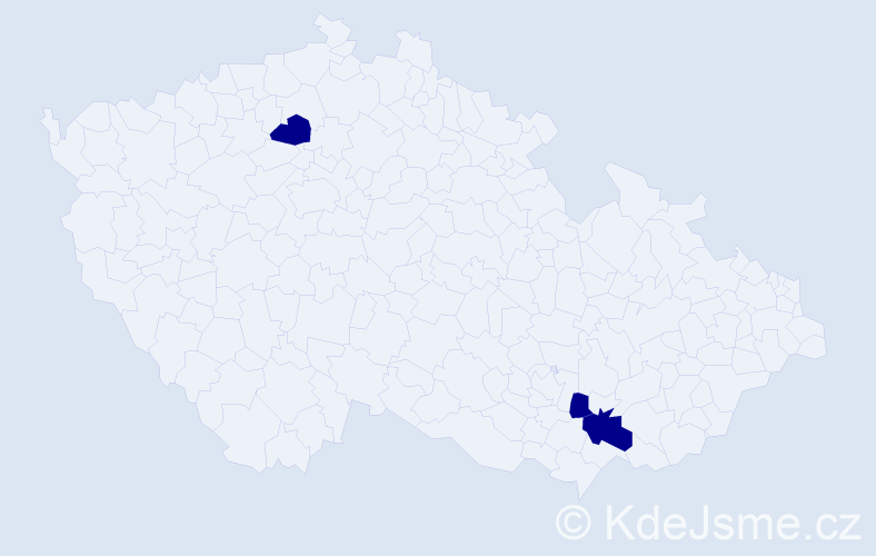 Příjmení: 'Gerling', počet výskytů 3 v celé ČR