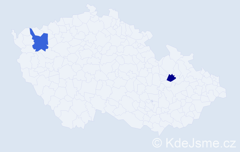 Příjmení: 'Kollarovicsová', počet výskytů 3 v celé ČR