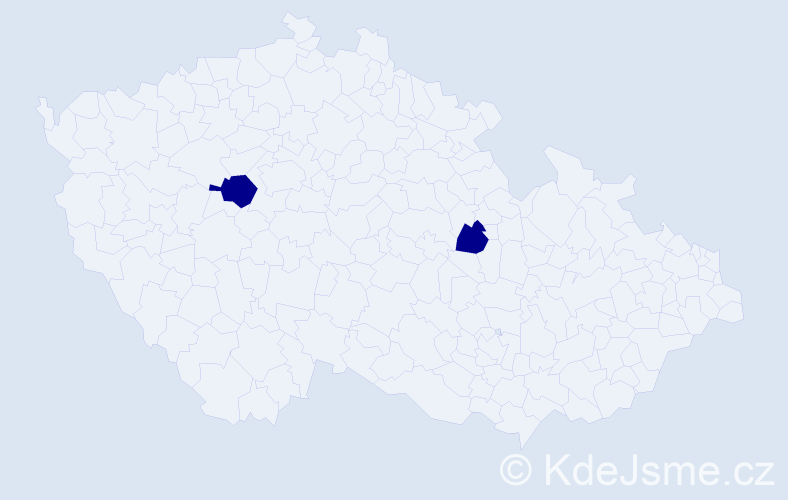 Příjmení: 'Zanichelli', počet výskytů 2 v celé ČR
