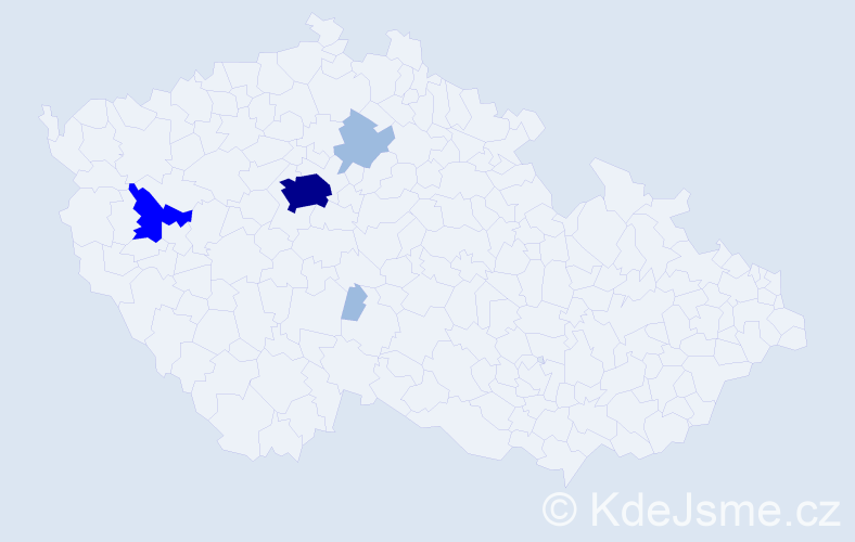 Příjmení: 'Boyarchuk', počet výskytů 9 v celé ČR