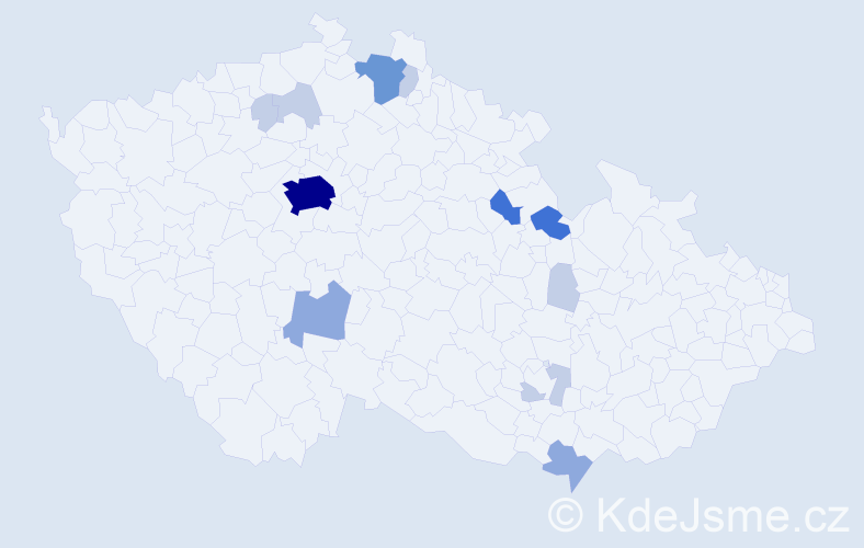 Příjmení: 'Hernych', počet výskytů 36 v celé ČR