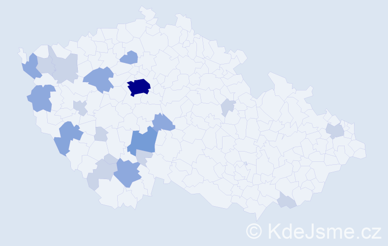 Příjmení: 'Eichinger', počet výskytů 42 v celé ČR