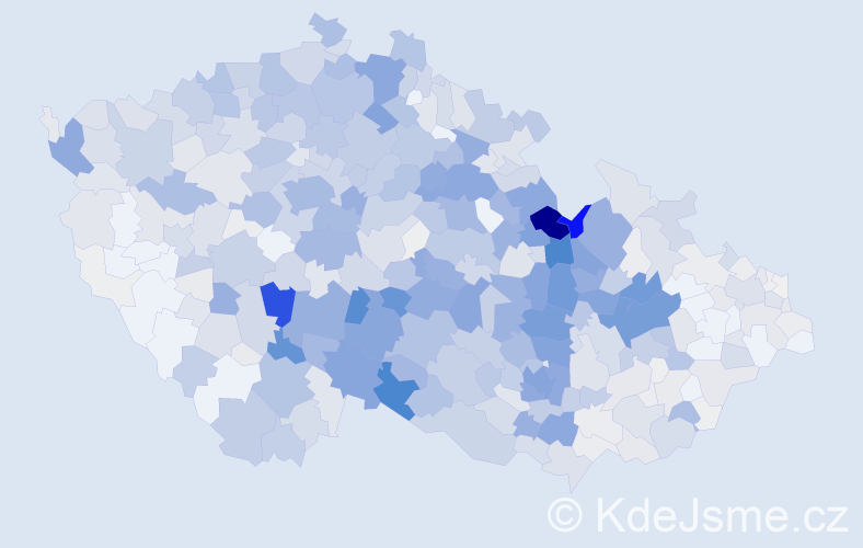 Příjmení: 'Stejskal', počet výskytů 4605 v celé ČR