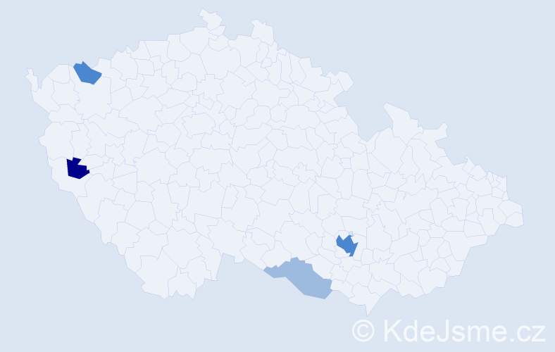 Příjmení: 'Stepan', počet výskytů 9 v celé ČR