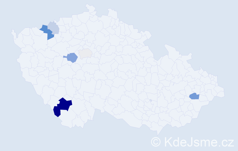 Příjmení: 'Scherber', počet výskytů 14 v celé ČR