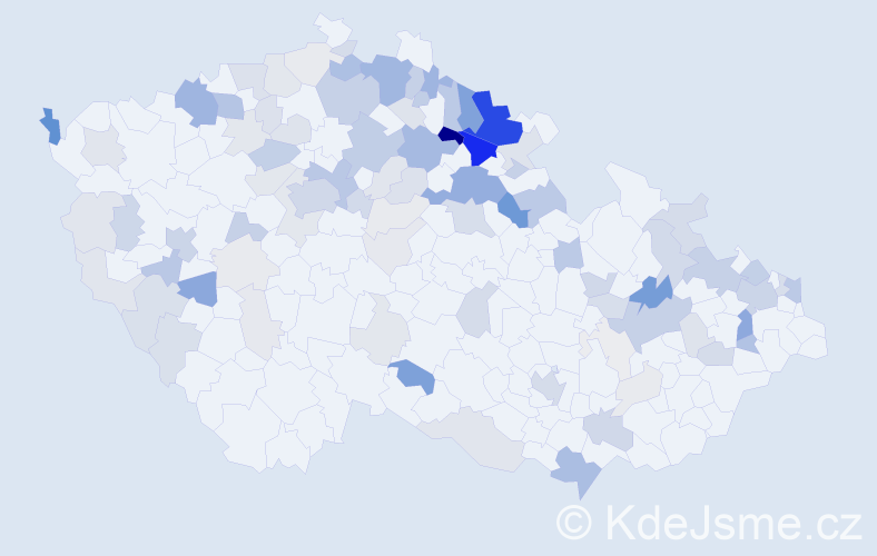 Příjmení: 'Kuhn', počet výskytů 353 v celé ČR