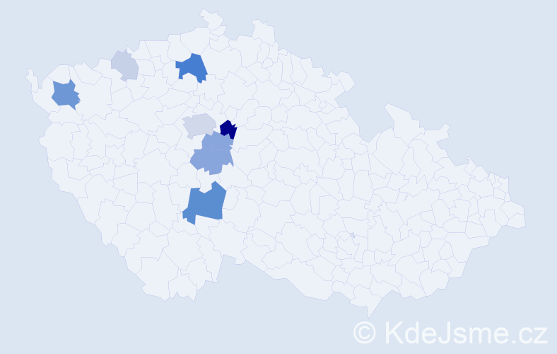 Příjmení: 'Kulvajt', počet výskytů 29 v celé ČR