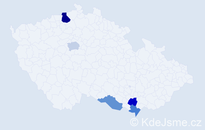 Příjmení: 'Kästnerová', počet výskytů 8 v celé ČR