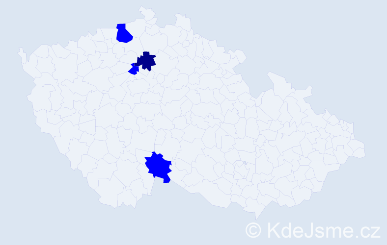 Příjmení: '"De Gennaro"', počet výskytů 5 v celé ČR