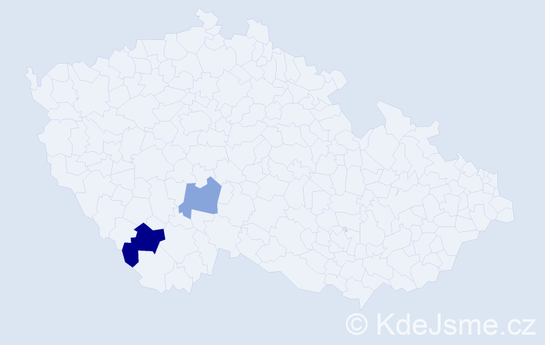 Příjmení: 'Sfferlová', počet výskytů 3 v celé ČR