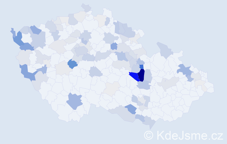 Příjmení: 'Sauer', počet výskytů 318 v celé ČR