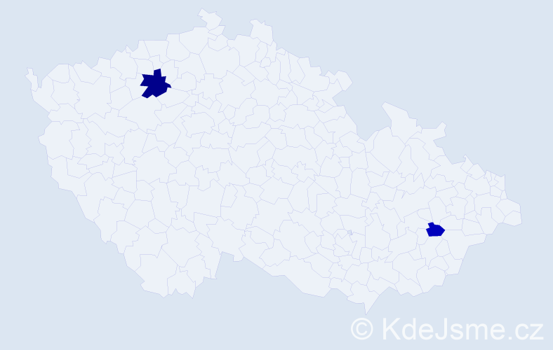 Příjmení: 'Krepler', počet výskytů 4 v celé ČR