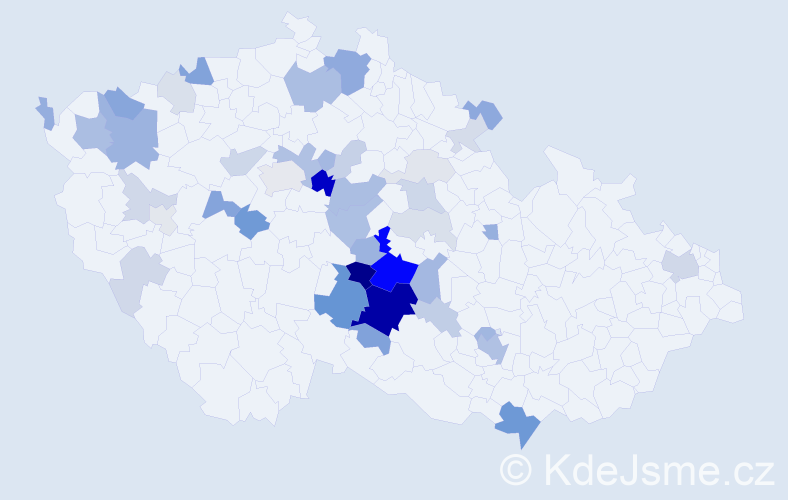 Příjmení: 'Duchan', počet výskytů 128 v celé ČR