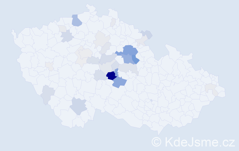Příjmení: 'Rejnková', počet výskytů 104 v celé ČR
