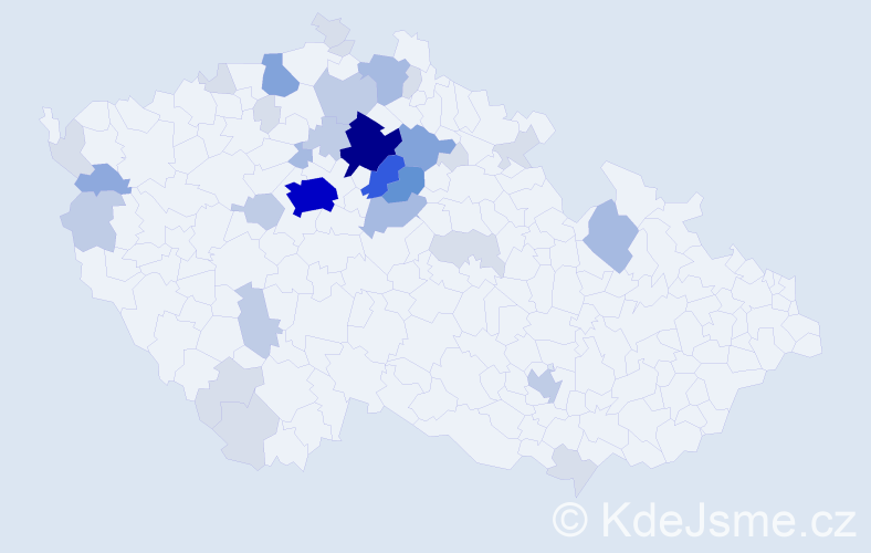 Příjmení: 'Šuk', počet výskytů 108 v celé ČR