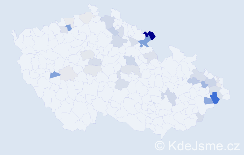Příjmení: 'Stillerová', počet výskytů 114 v celé ČR