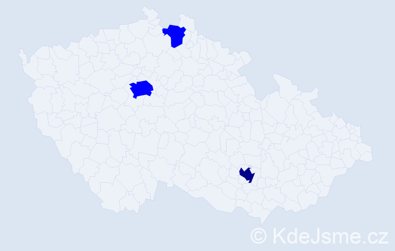 Příjmení: 'Ranišová', počet výskytů 4 v celé ČR