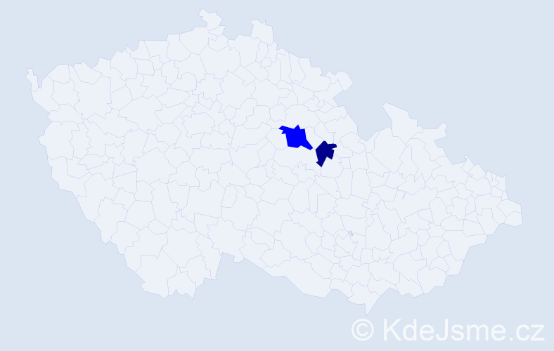 Příjmení: 'Ramašeuski', počet výskytů 3 v celé ČR