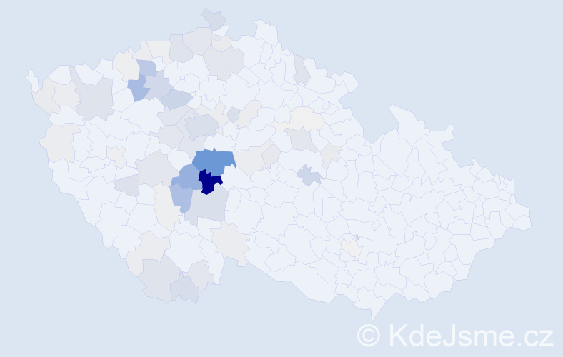 Příjmení: 'Kramperová', počet výskytů 264 v celé ČR