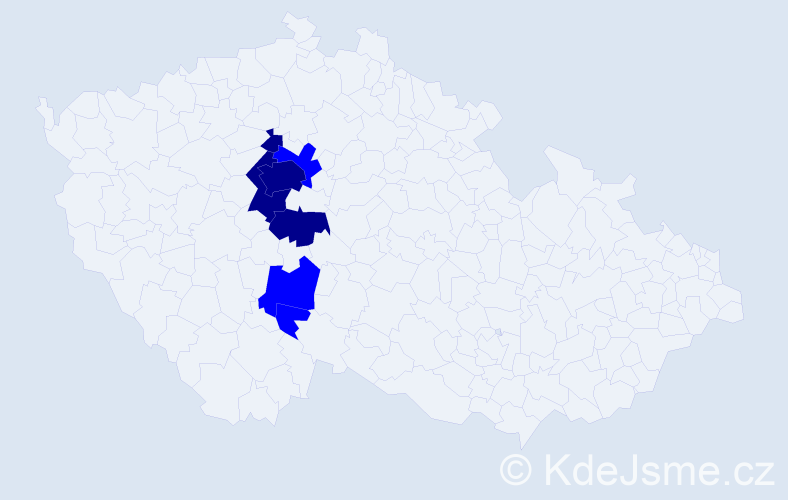Příjmení: 'Malknecht', počet výskytů 11 v celé ČR