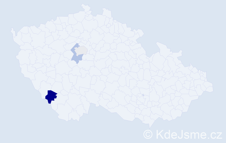 Příjmení: 'Frydlewicz', počet výskytů 7 v celé ČR