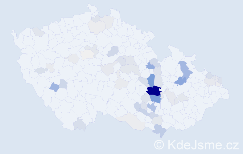 Příjmení: 'Fadrná', počet výskytů 183 v celé ČR