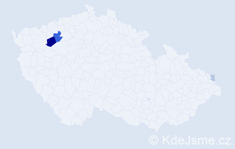 Příjmení: 'Kondrus', počet výskytů 5 v celé ČR