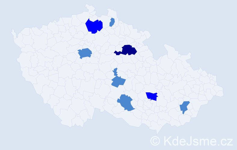 Příjmení: '"Bat-Erdene"', počet výskytů 12 v celé ČR