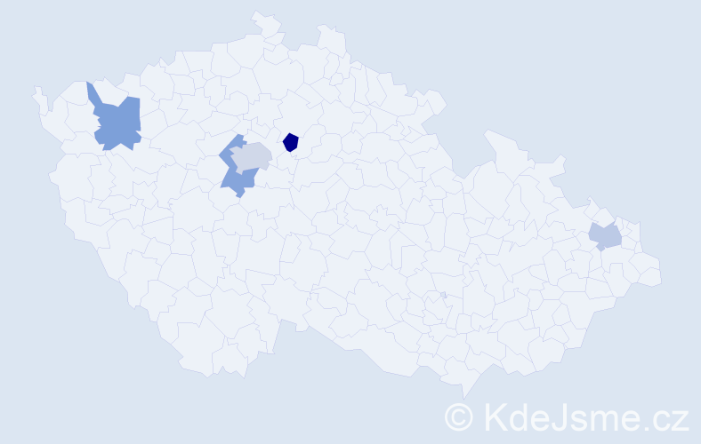 Příjmení: 'Alexandrova', počet výskytů 6 v celé ČR