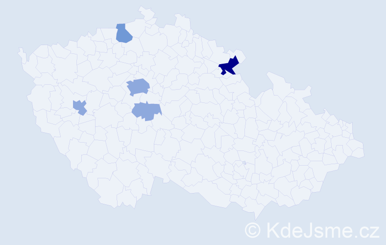Příjmení: 'Troutnar', počet výskytů 11 v celé ČR
