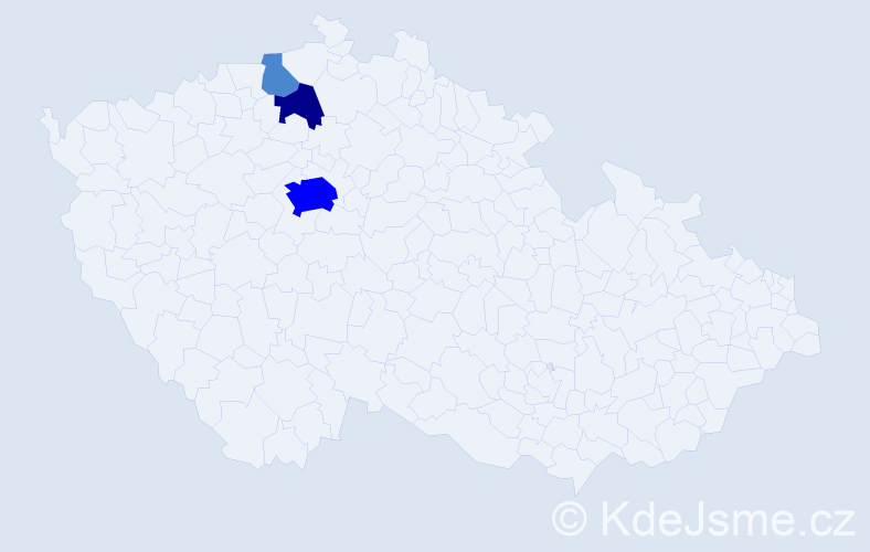 Příjmení: 'Pátrovič', počet výskytů 6 v celé ČR
