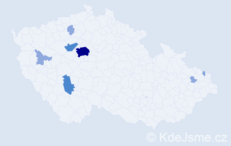 Příjmení: 'Stevens', počet výskytů 18 v celé ČR
