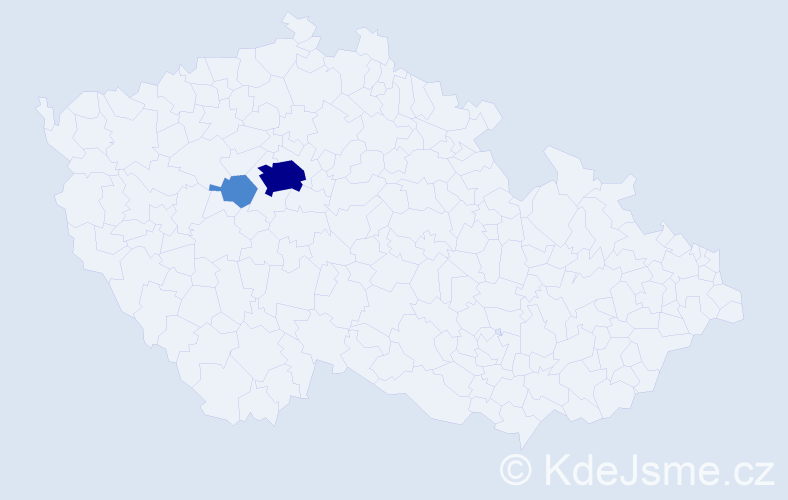Příjmení: 'Erazim', počet výskytů 6 v celé ČR