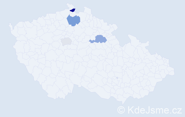 Příjmení: 'Krofián', počet výskytů 4 v celé ČR