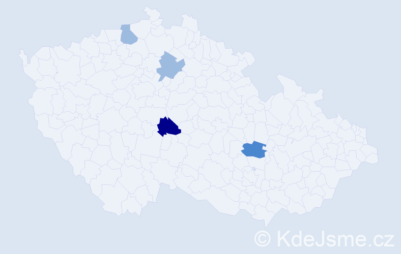 Příjmení: 'Stocker', počet výskytů 8 v celé ČR