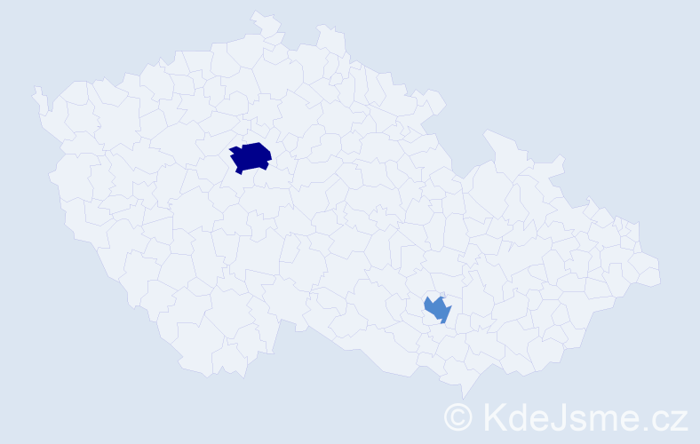 Příjmení: 'Kondrya', počet výskytů 7 v celé ČR