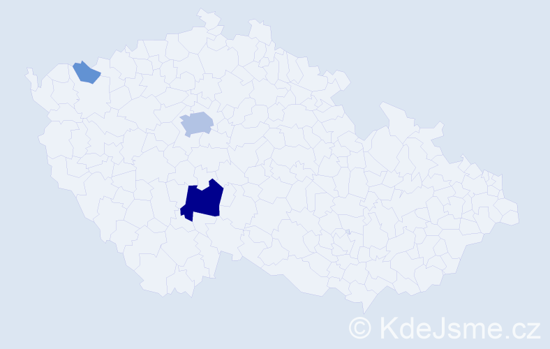 Příjmení: 'Langmüllerová', počet výskytů 14 v celé ČR