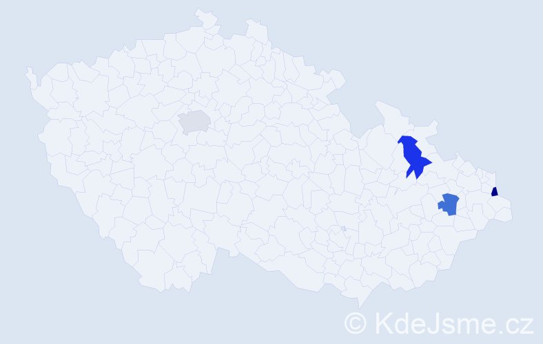 Příjmení: 'Skarabella', počet výskytů 8 v celé ČR