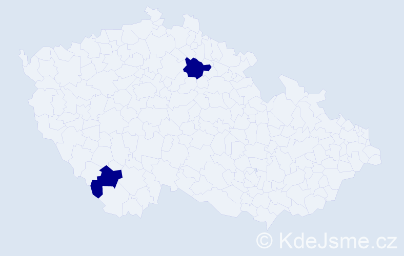 Příjmení: 'Krenn', počet výskytů 4 v celé ČR