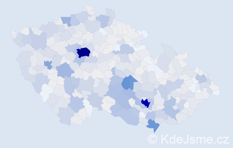 Příjmení: 'Slámová', počet výskytů 3015 v celé ČR