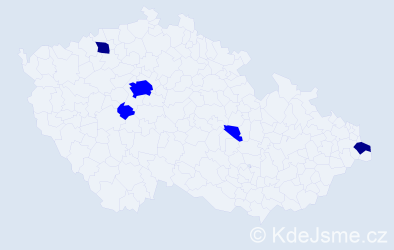 Příjmení: 'Mironidisová', počet výskytů 7 v celé ČR