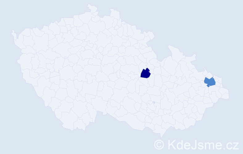 Příjmení: 'Esquivel', počet výskytů 4 v celé ČR