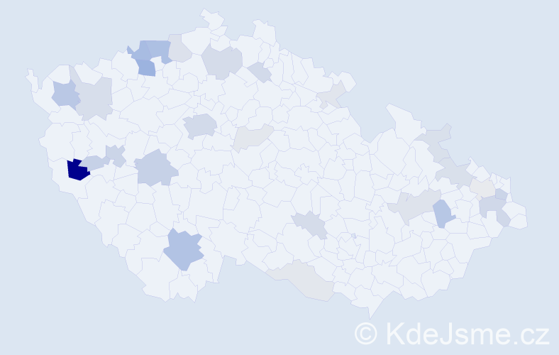 Příjmení: 'Holecová', počet výskytů 89 v celé ČR