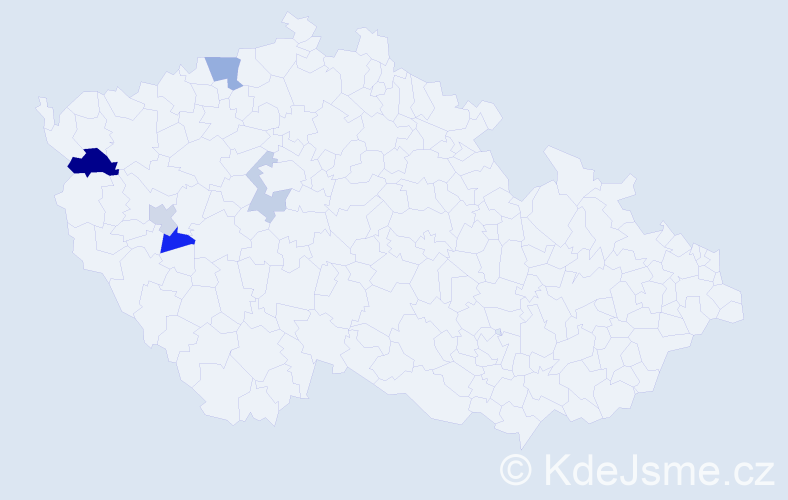 Příjmení: 'Krupnová', počet výskytů 8 v celé ČR