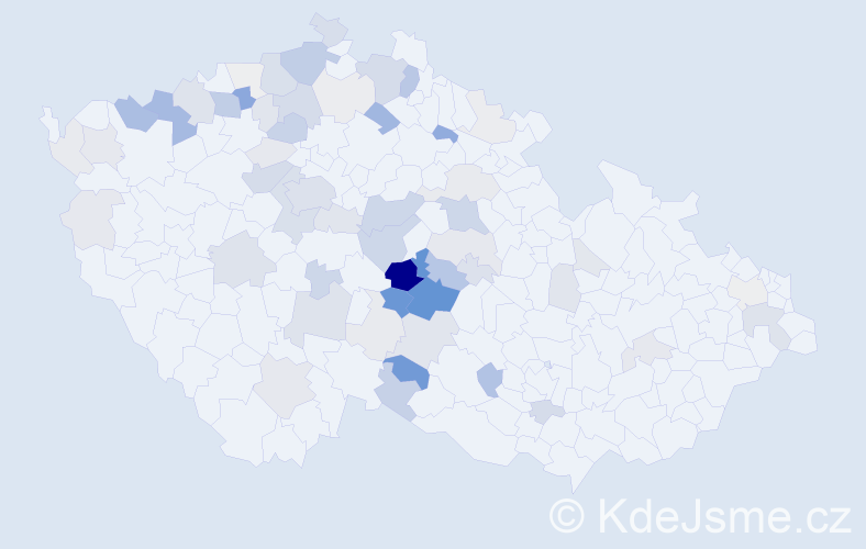 Příjmení: 'Choutková', počet výskytů 241 v celé ČR