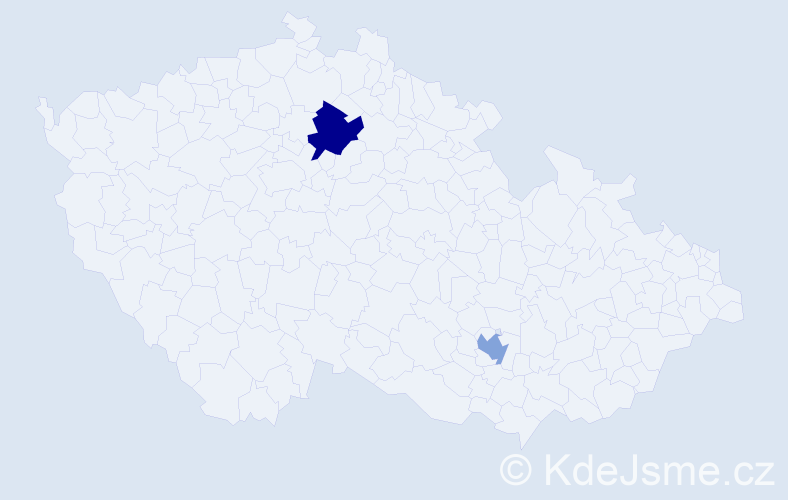 Příjmení: 'Townsend', počet výskytů 5 v celé ČR