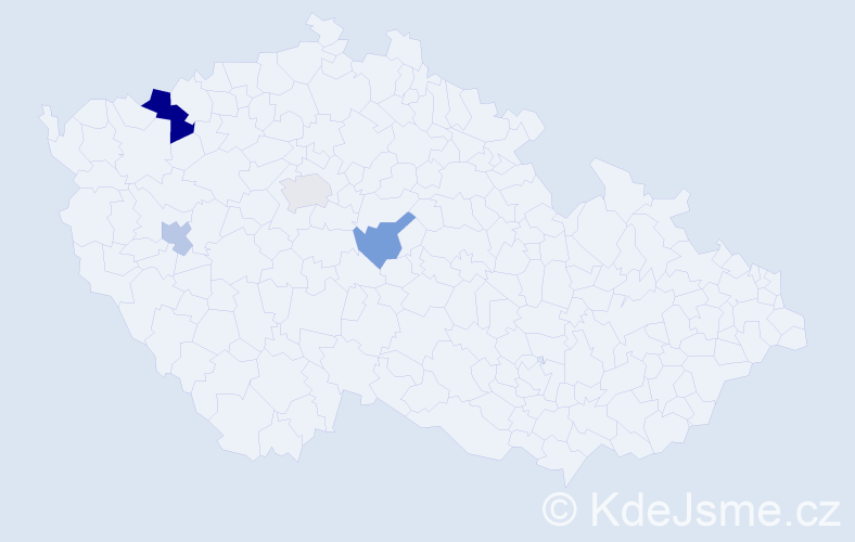 Příjmení: 'Lendvorská', počet výskytů 6 v celé ČR