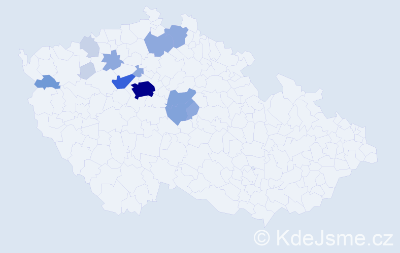 Příjmení: 'Klovrza', počet výskytů 41 v celé ČR